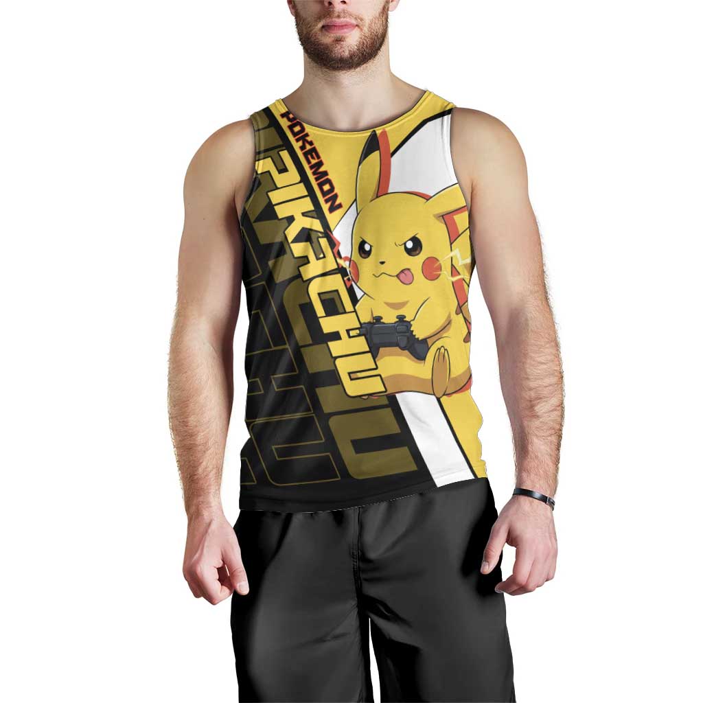 Pikachu Poké Men Tank Top Vibrant Retro Anime Style