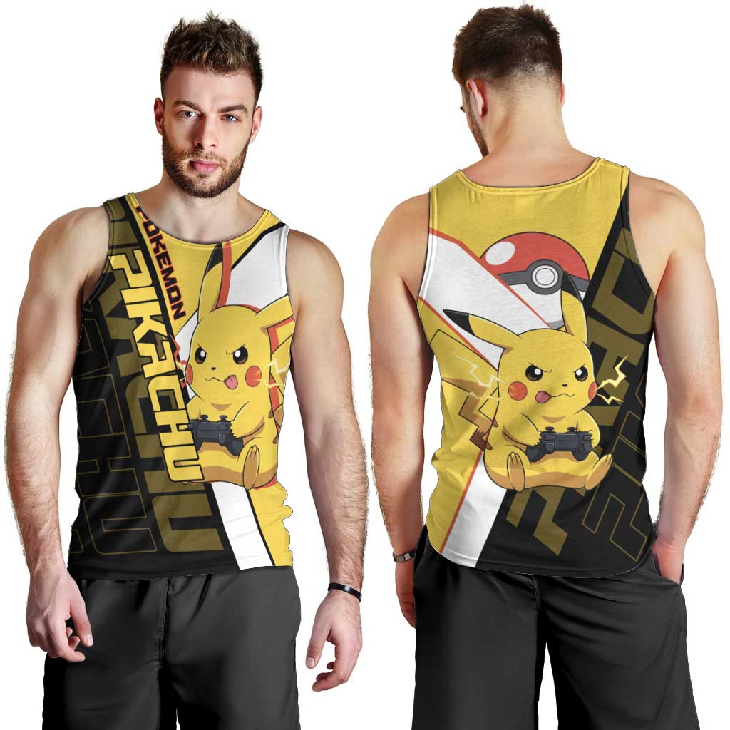 Pikachu Poké Men Tank Top Vibrant Retro Anime Style