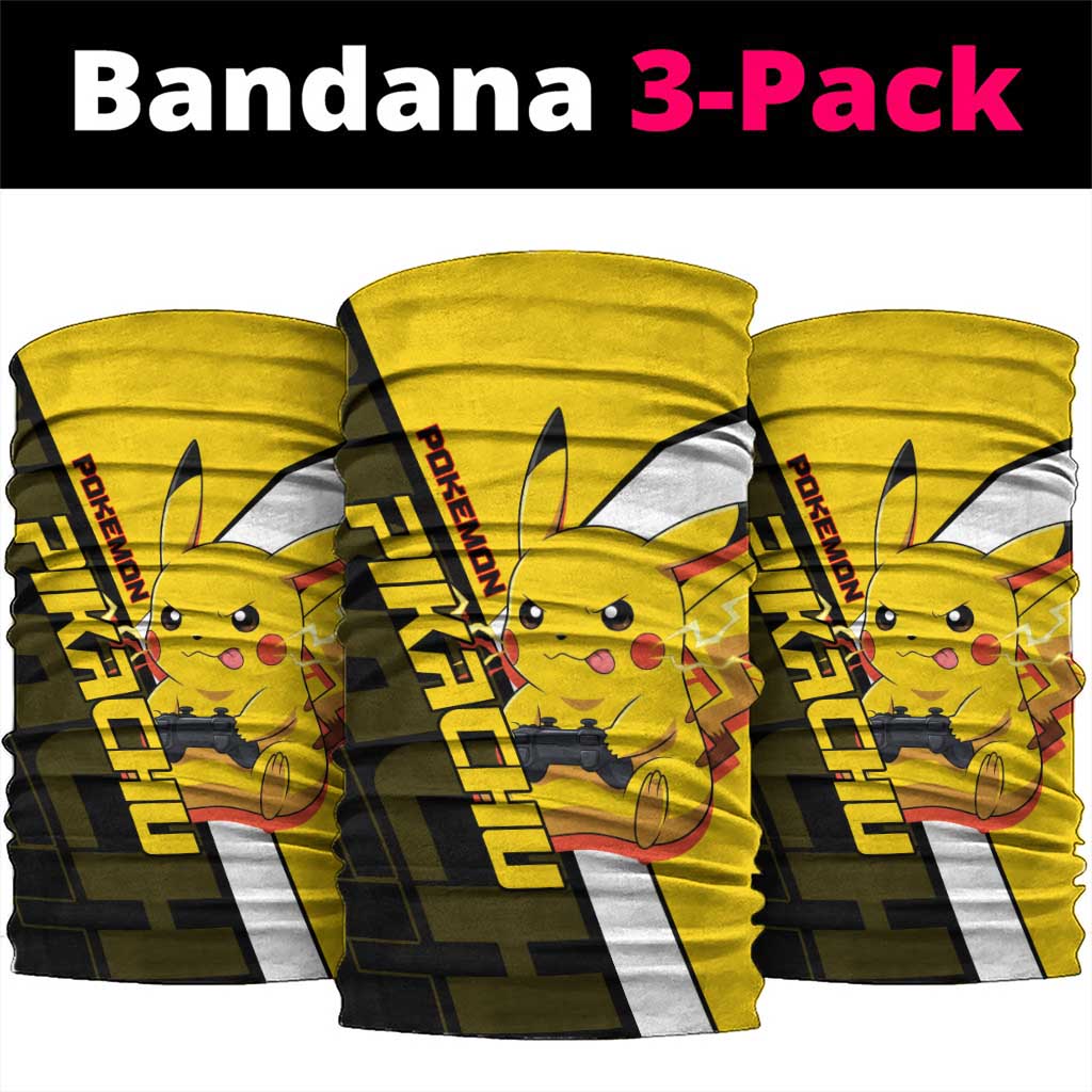 Pikachu Poké Neck Gaiter Vibrant Retro Anime Style