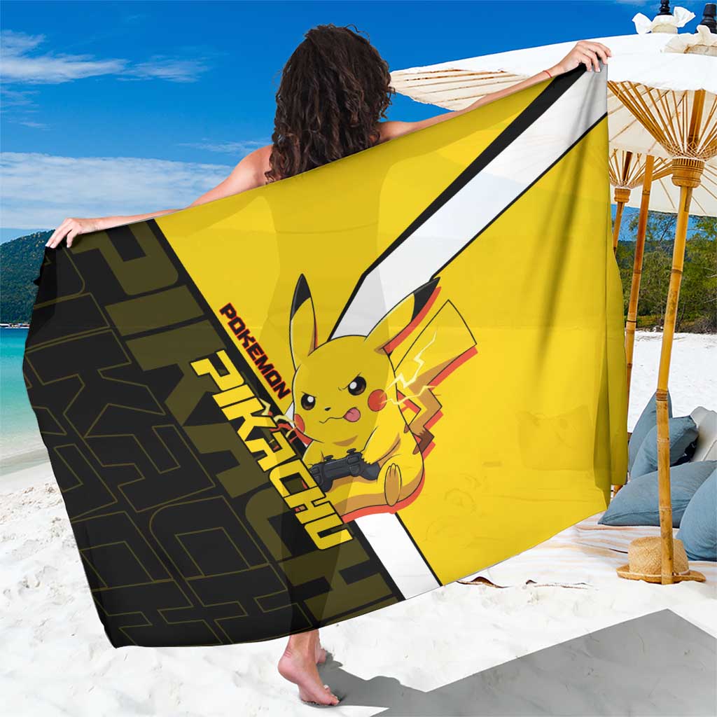 Pikachu Poké Sarong Vibrant Retro Anime Style