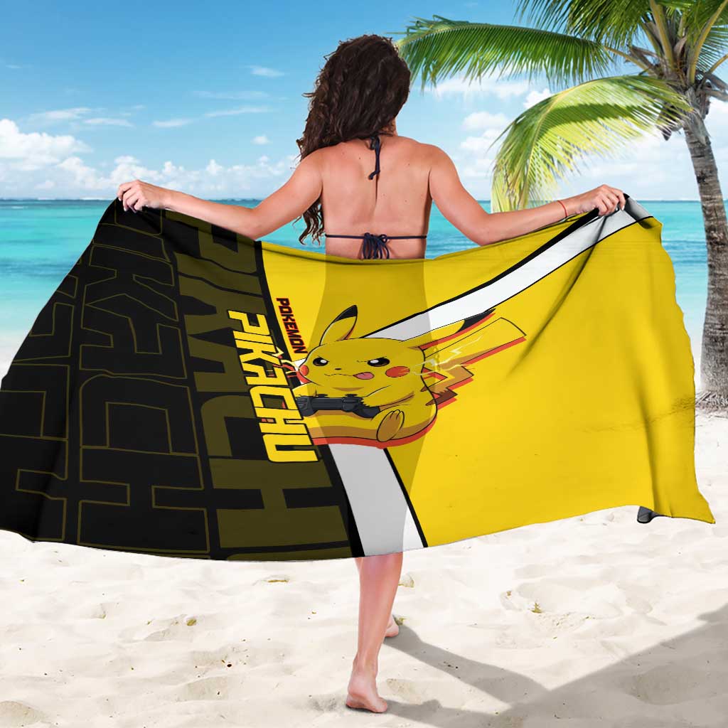 Pikachu Poké Sarong Vibrant Retro Anime Style