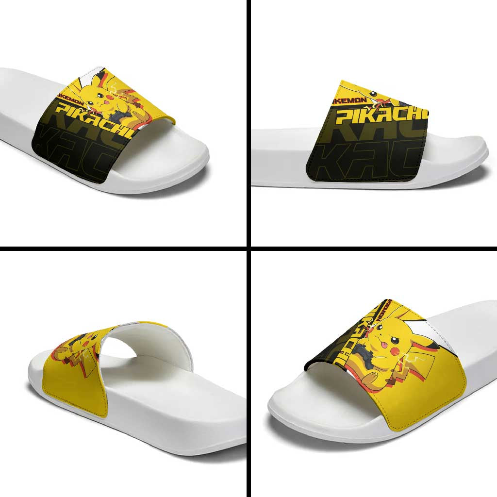 Pikachu Poké Slide Sandals Vibrant Retro Anime Style