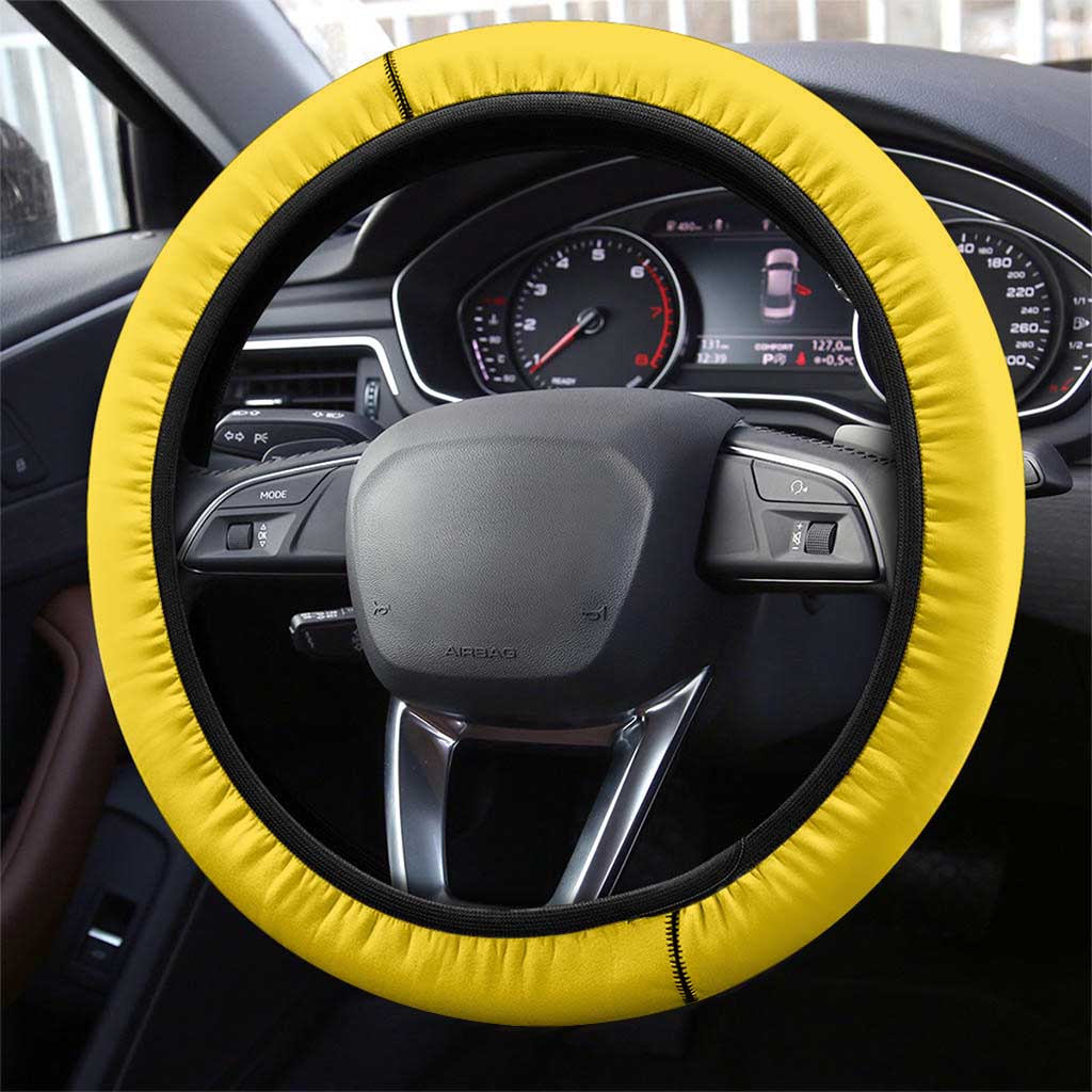 Pikachu Poké Steering Wheel Cover Vibrant Retro Anime Style