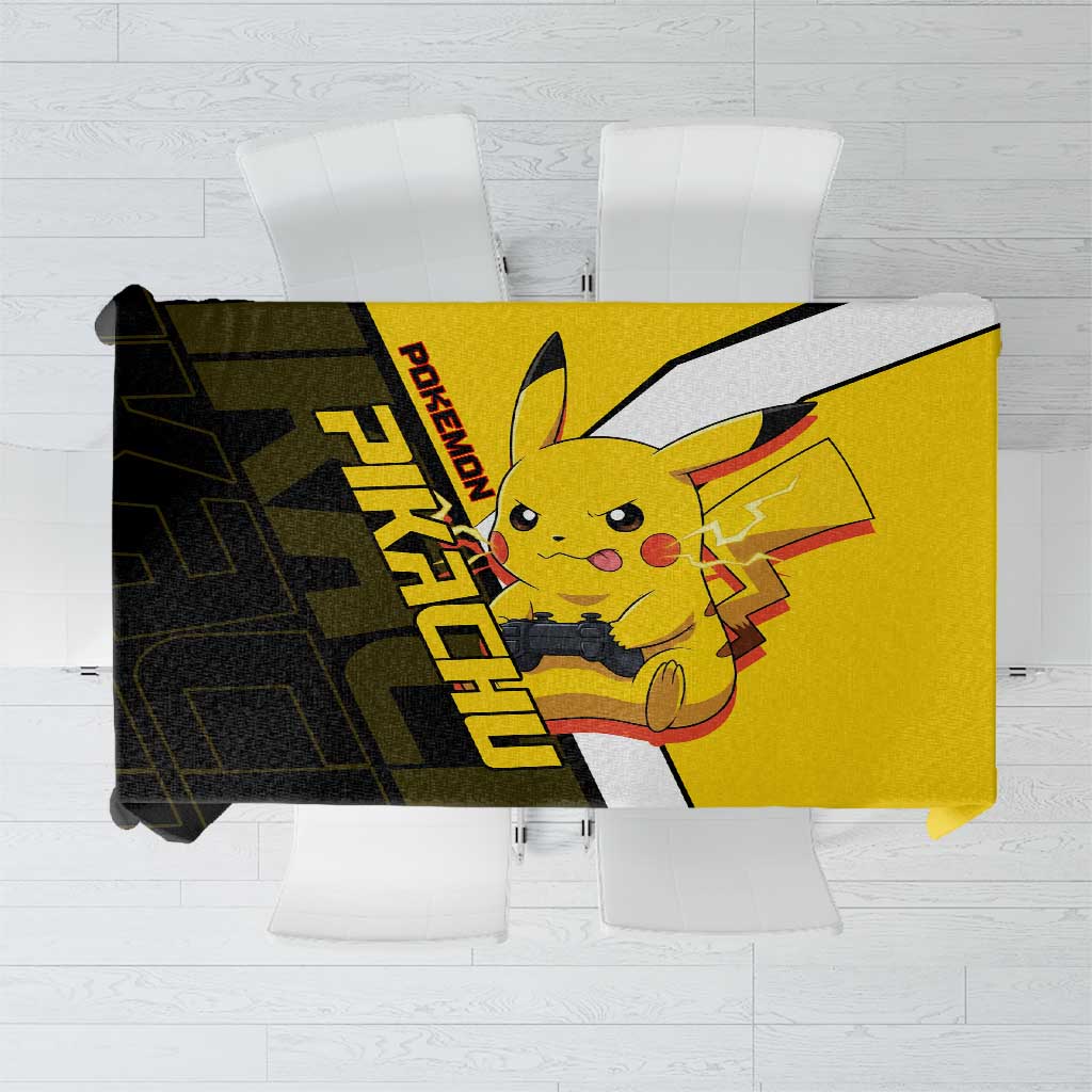 Pikachu Poké Tablecloth Vibrant Retro Anime Style