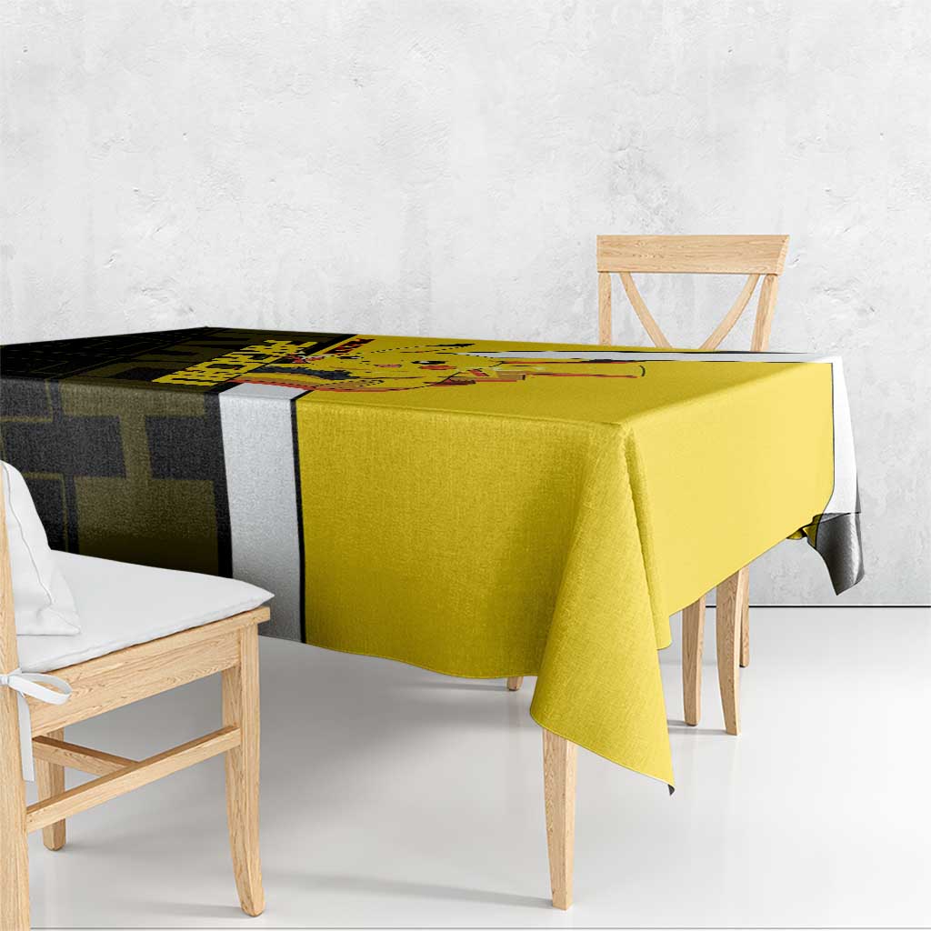 Pikachu Poké Tablecloth Vibrant Retro Anime Style