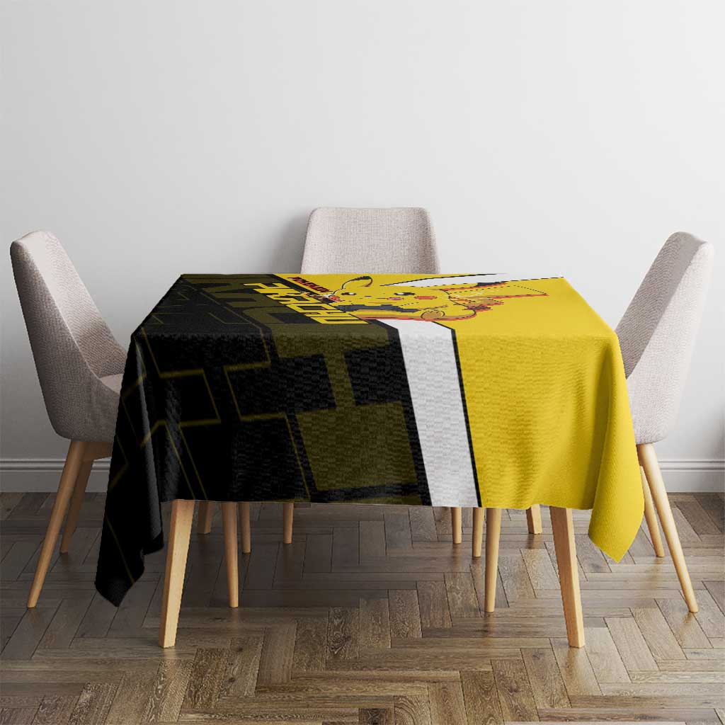 Pikachu Poké Tablecloth Vibrant Retro Anime Style