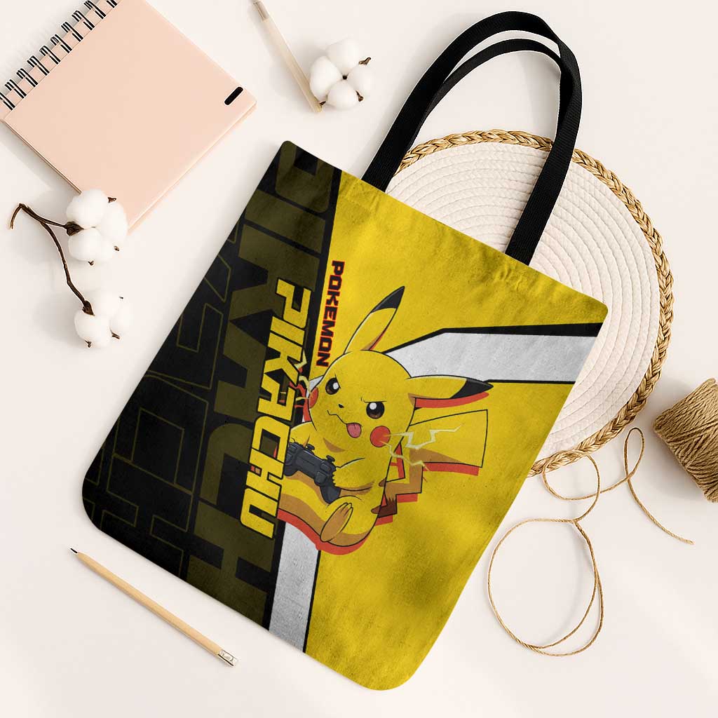 Pikachu Poké Tote Bag Vibrant Retro Anime Style