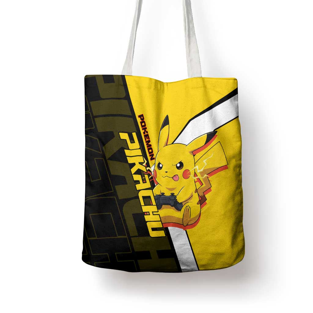 Pikachu Poké Tote Bag Vibrant Retro Anime Style