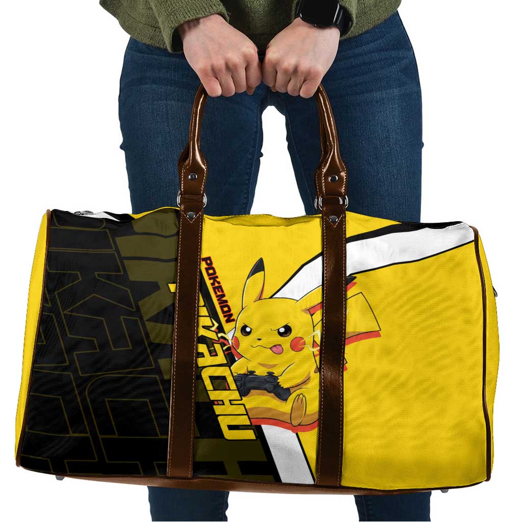 Pikachu Poké Travel Bag Vibrant Retro Anime Style