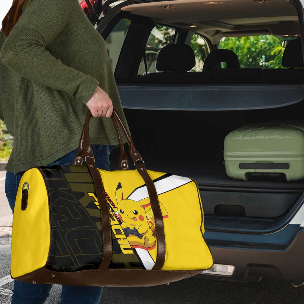 Pikachu Poké Travel Bag Vibrant Retro Anime Style