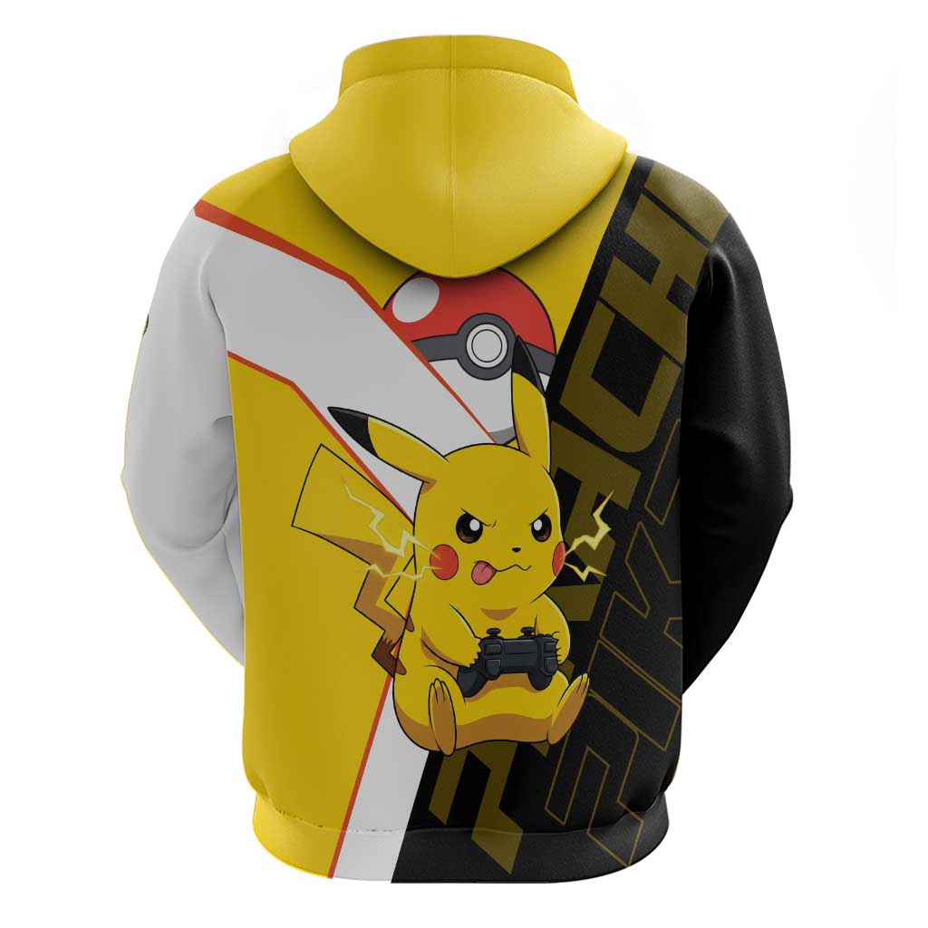 Pikachu Poké Zip Hoodie Vibrant Retro Anime Style