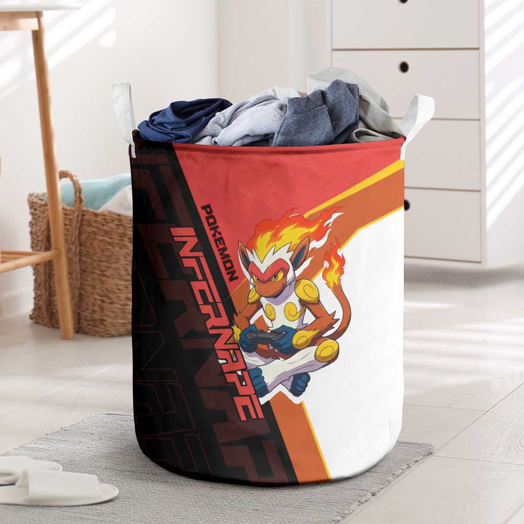 Infernape Poké Laundry Basket Bold Retro Anime Style