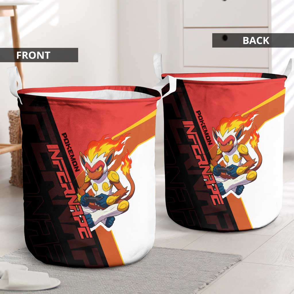 Infernape Poké Laundry Basket Bold Retro Anime Style