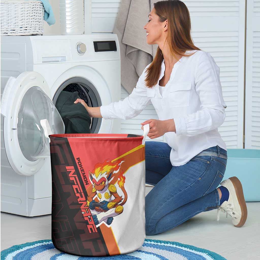 Infernape Poké Laundry Basket Bold Retro Anime Style
