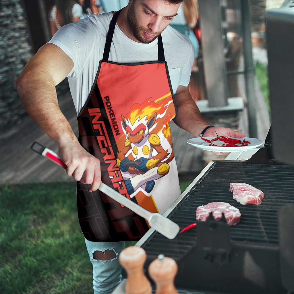 Infernape Poké Apron Bold Retro Anime Style