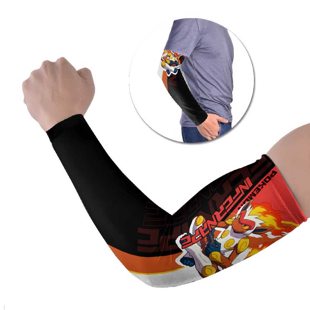Infernape Poké Arm Sleeves Bold Retro Anime Style