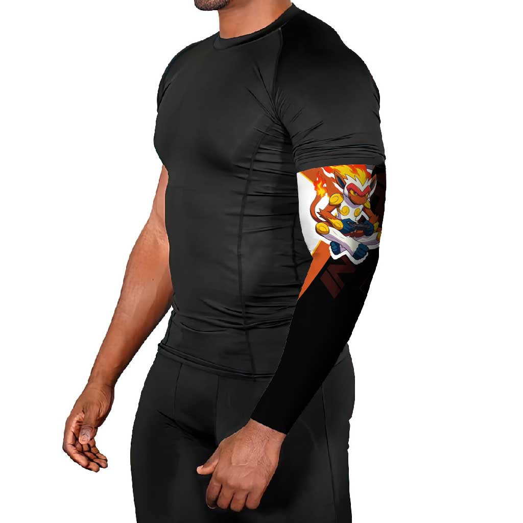 Infernape Poké Arm Sleeves Bold Retro Anime Style