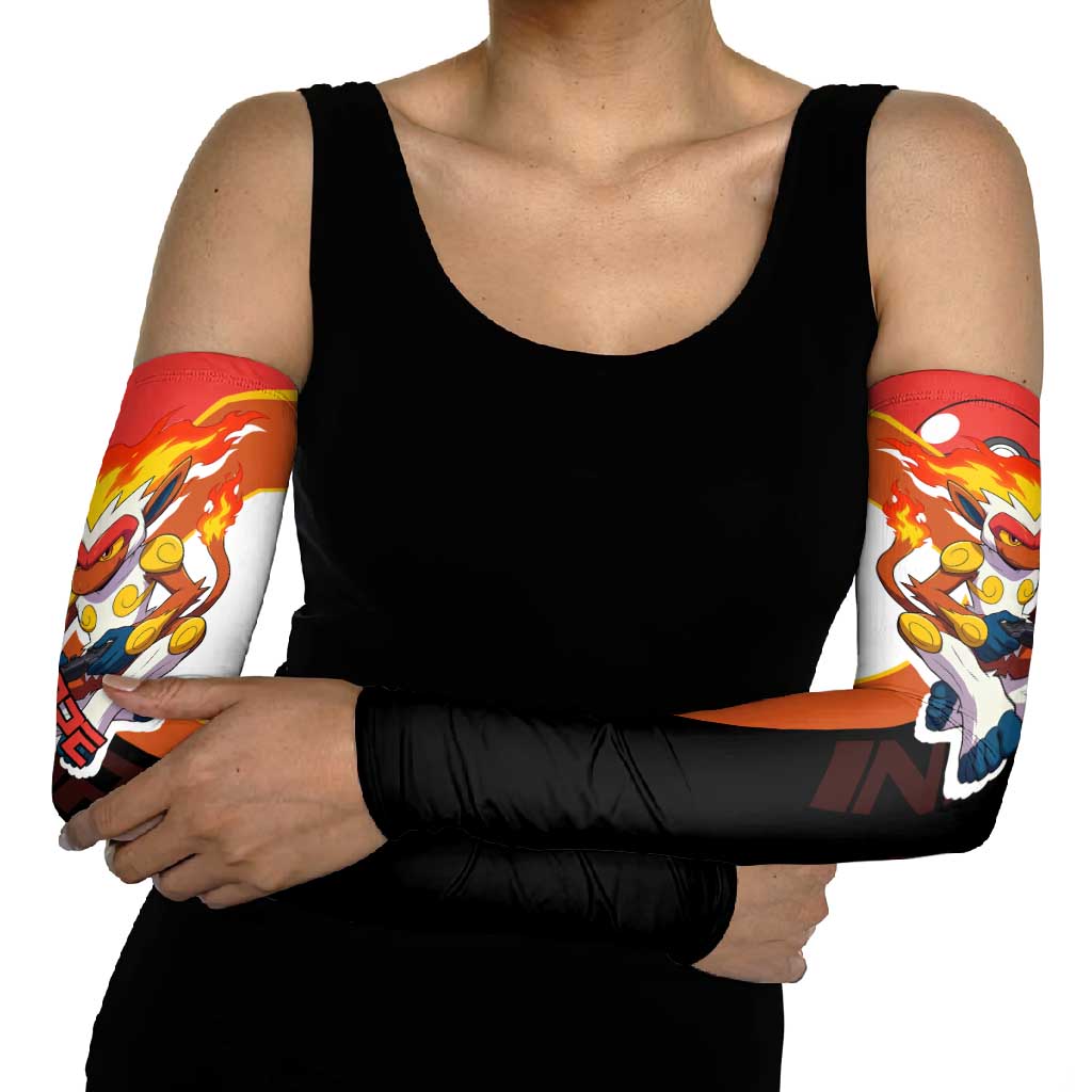Infernape Poké Arm Sleeves Bold Retro Anime Style