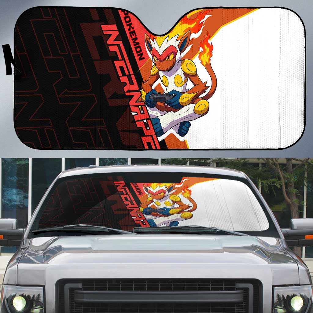 Infernape Poké Auto Sun Shade Bold Retro Anime Style