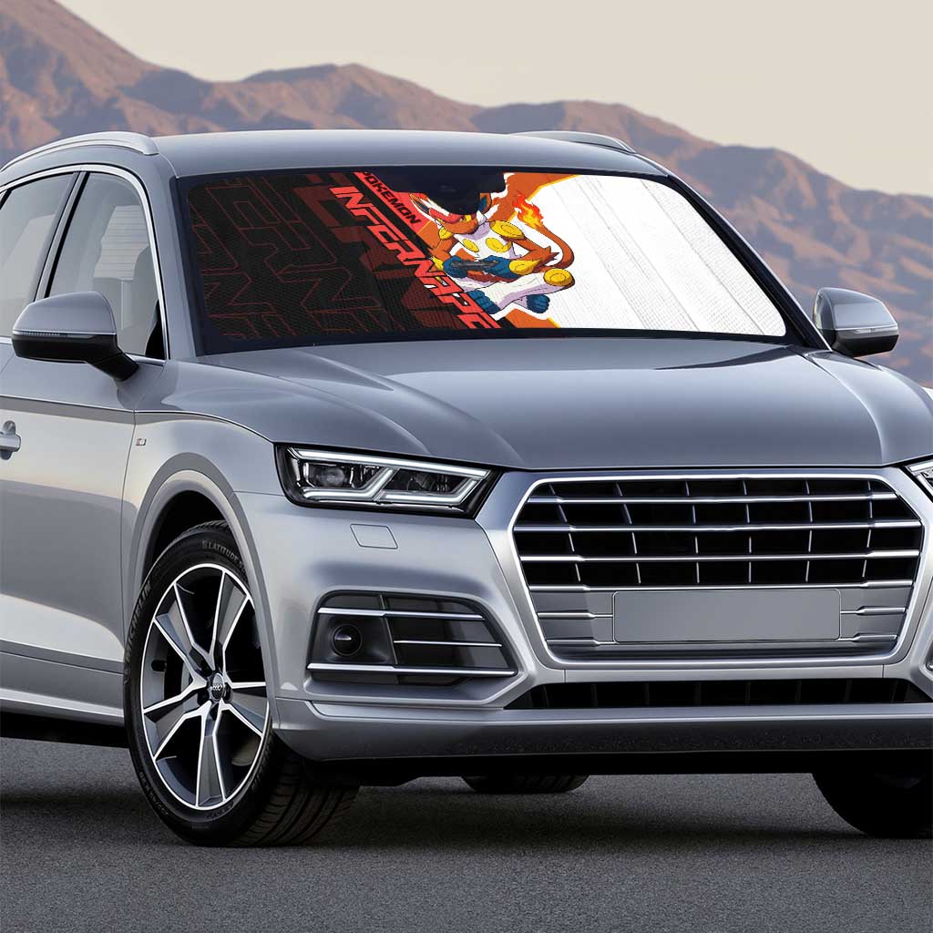 Infernape Poké Auto Sun Shade Bold Retro Anime Style