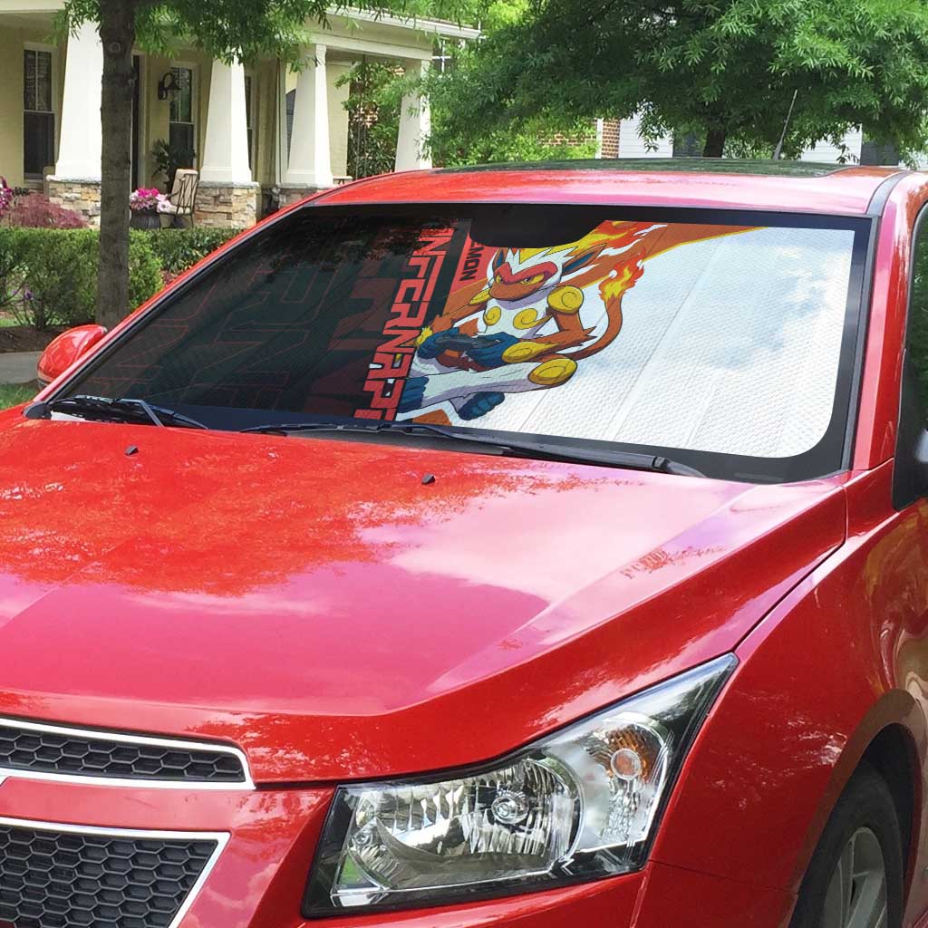 Infernape Poké Auto Sun Shade Bold Retro Anime Style