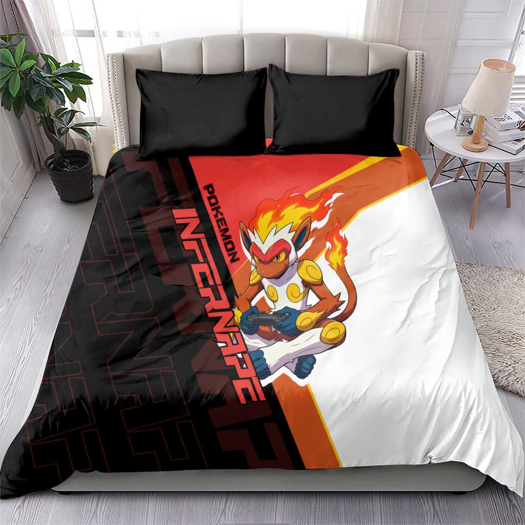 Infernape Poké Bedding Set Bold Retro Anime Style