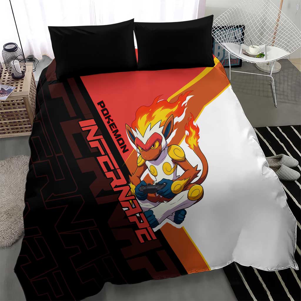 Infernape Poké Bedding Set Bold Retro Anime Style