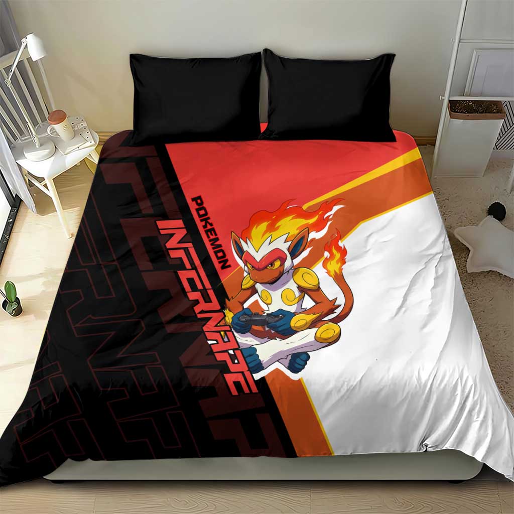 Infernape Poké Bedding Set Bold Retro Anime Style
