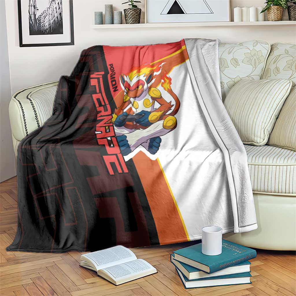 Infernape Poké Blanket Bold Retro Anime Style