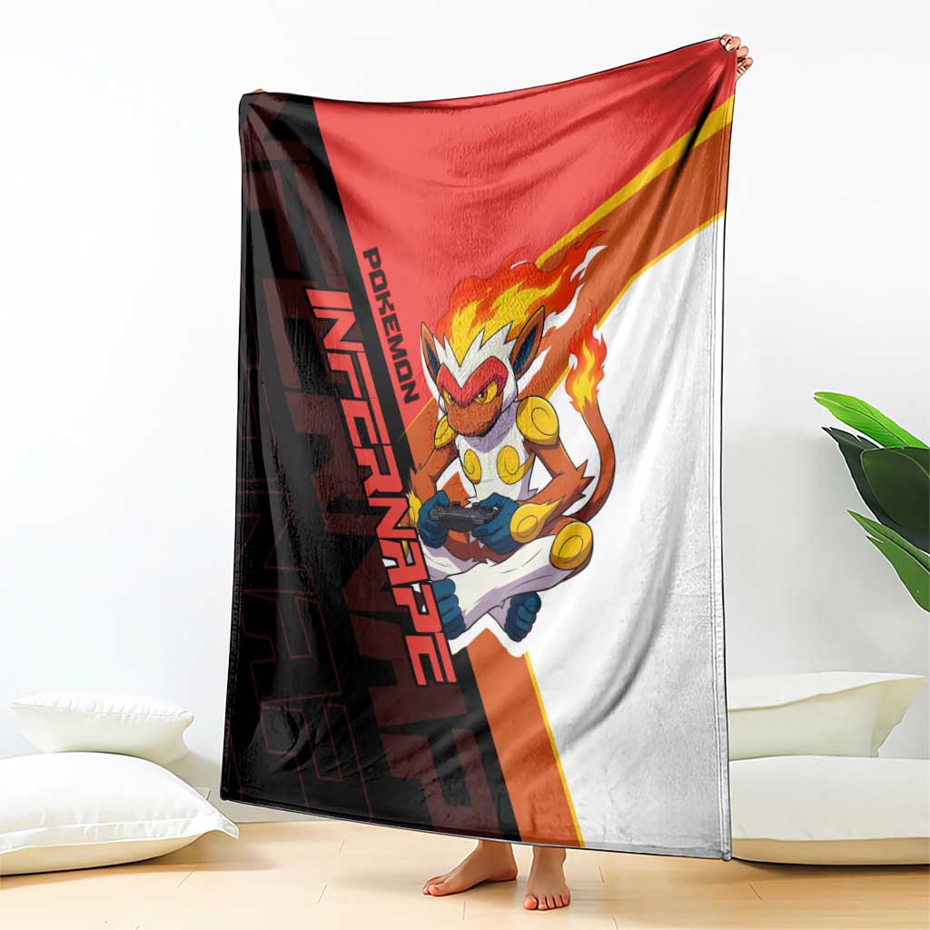 Infernape Poké Blanket Bold Retro Anime Style