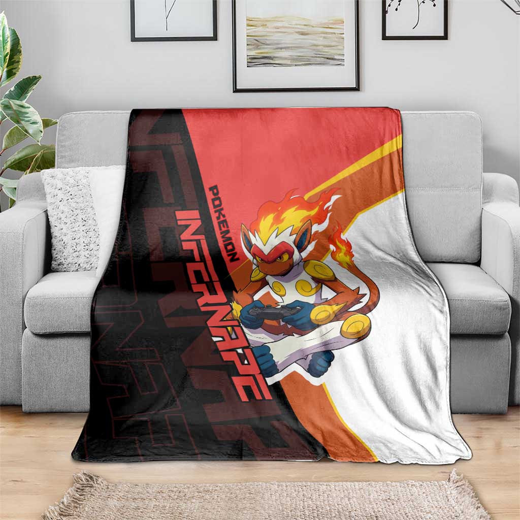 Infernape Poké Blanket Bold Retro Anime Style