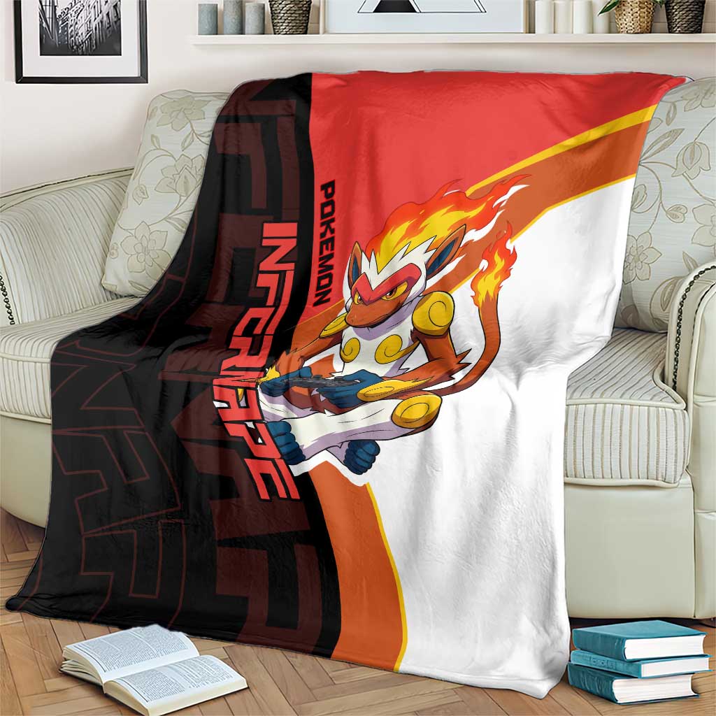 Infernape Poké Blanket Bold Retro Anime Style