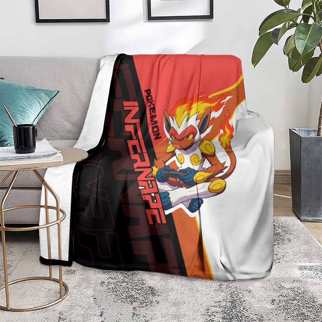 Infernape Poké Blanket Bold Retro Anime Style