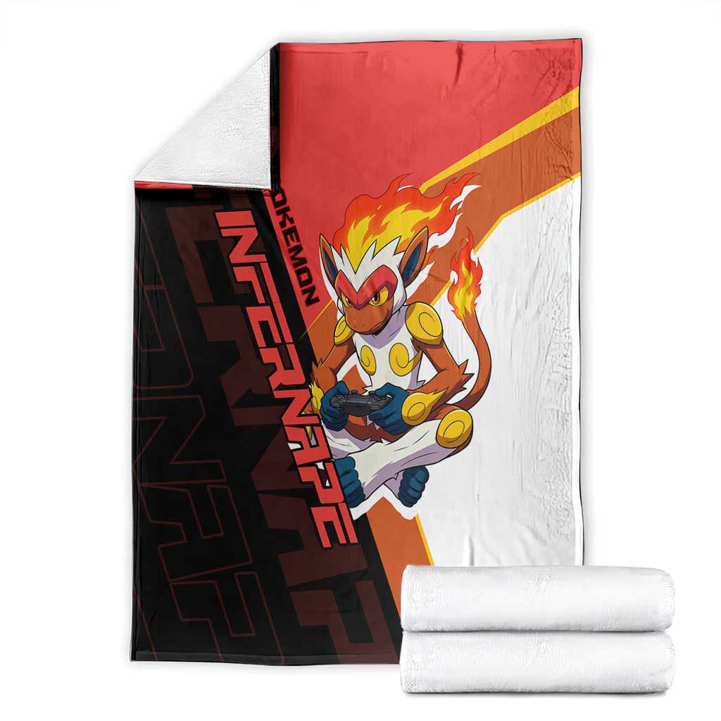 Infernape Poké Blanket Bold Retro Anime Style