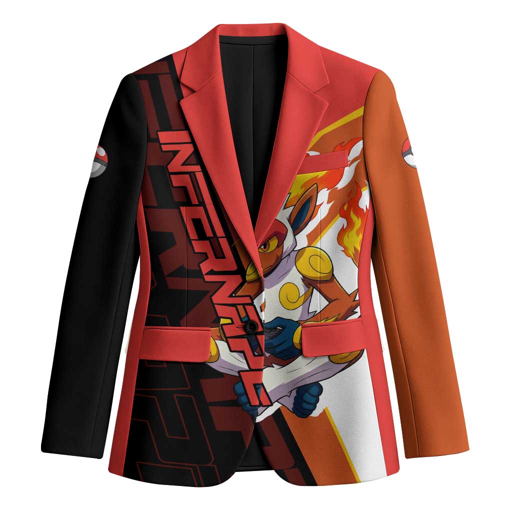 Infernape Poké Blazer Bold Retro Anime Style