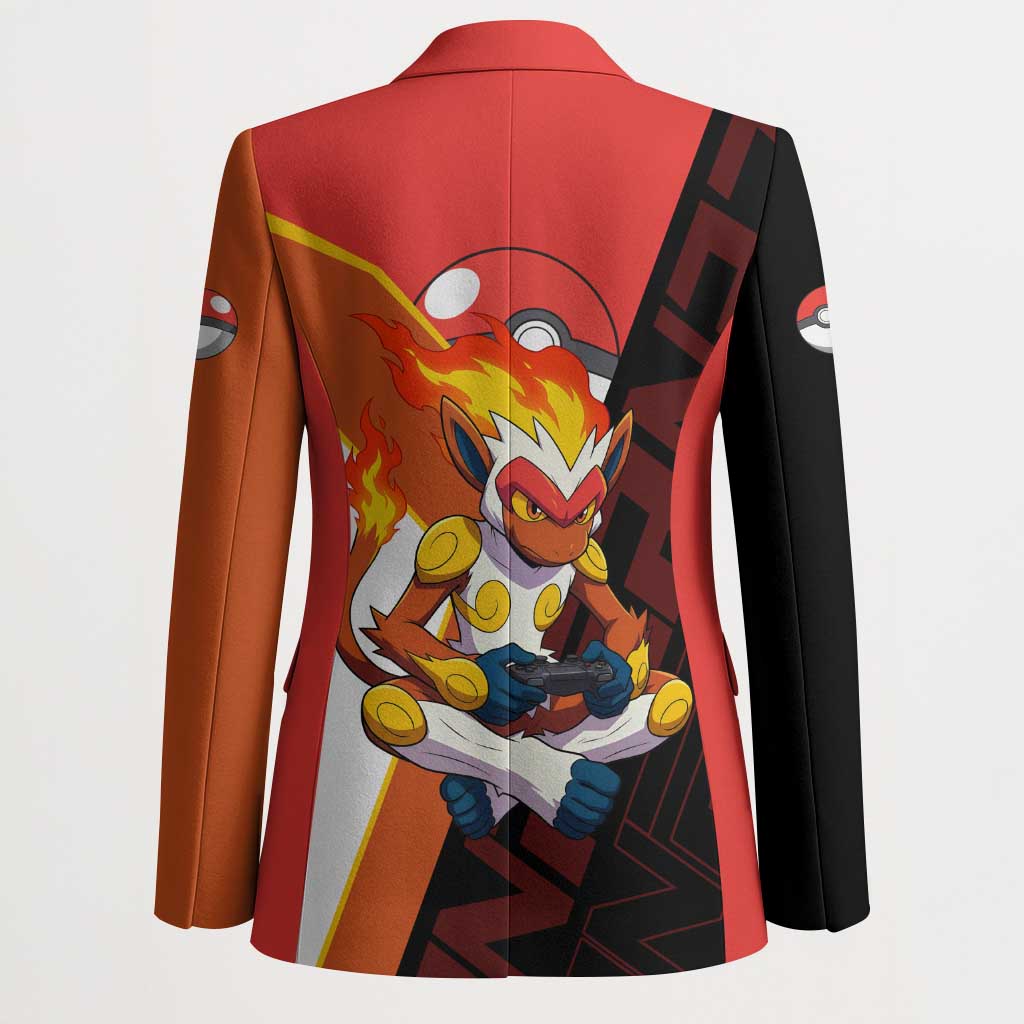 Infernape Poké Blazer Bold Retro Anime Style