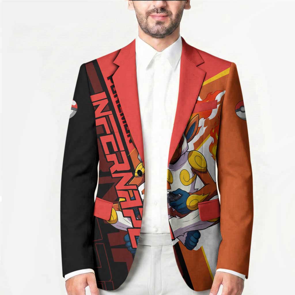 Infernape Poké Blazer Bold Retro Anime Style