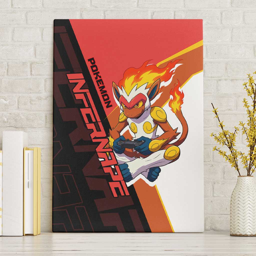 Infernape Poké Canvas Wall Art Bold Retro Anime Style