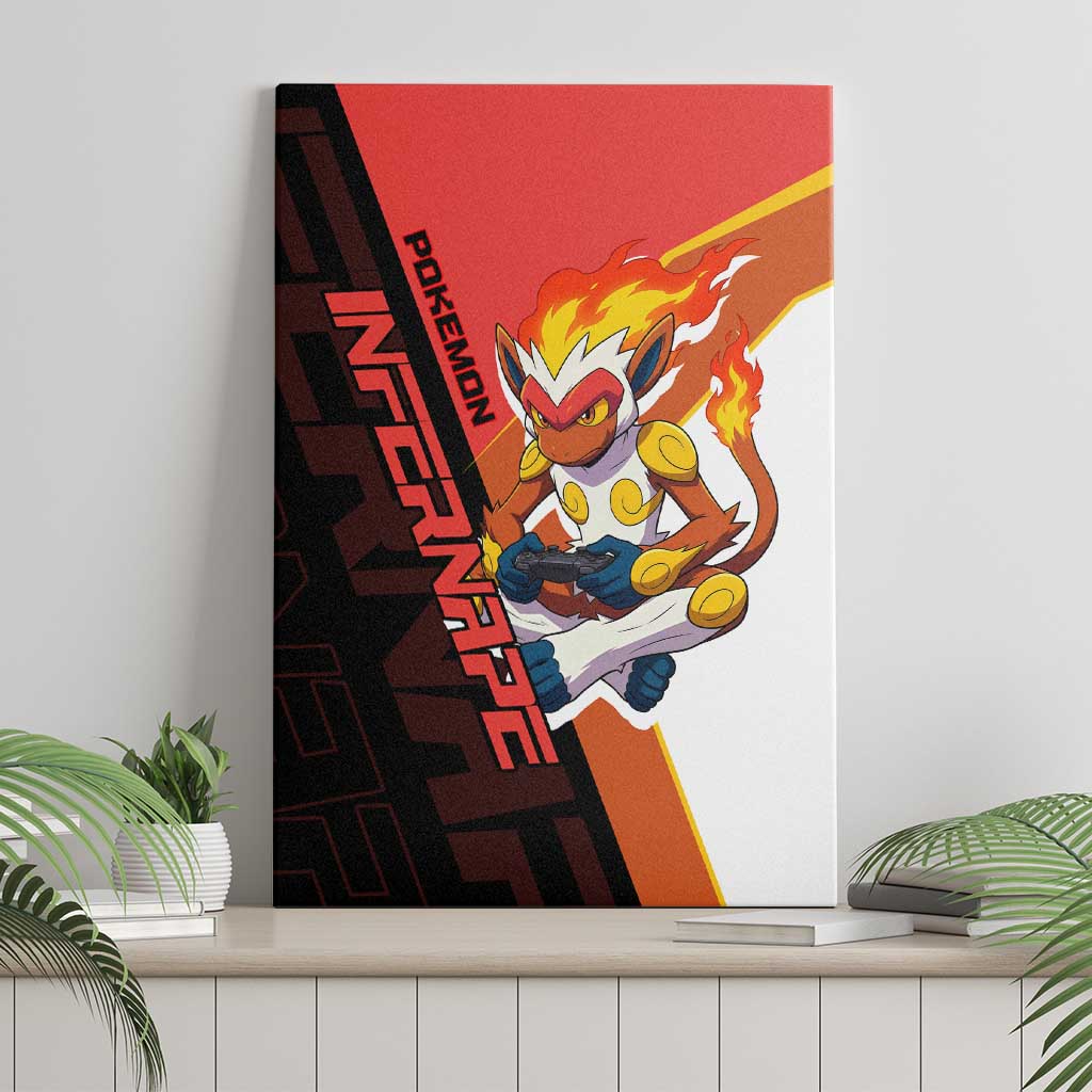 Infernape Poké Canvas Wall Art Bold Retro Anime Style
