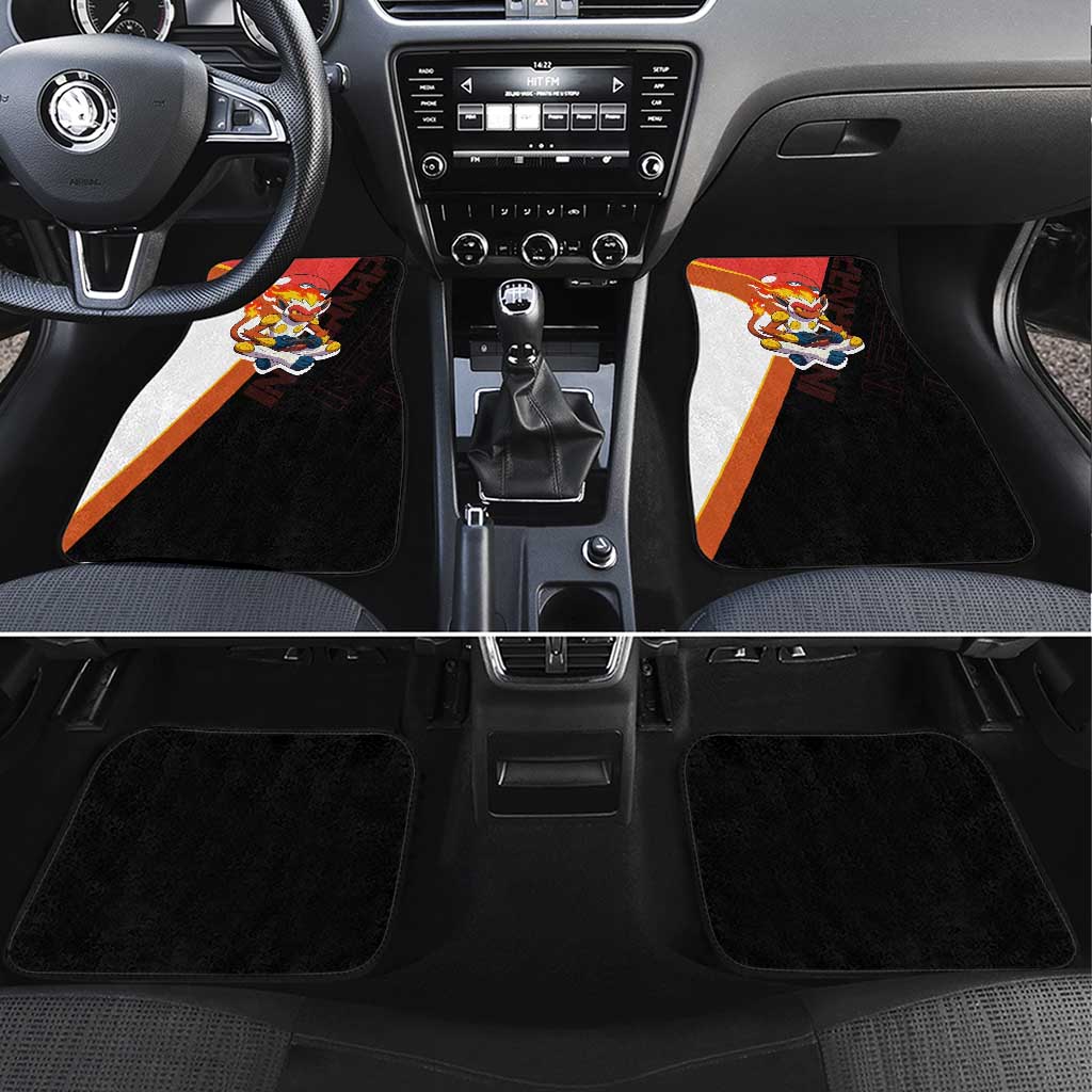 Infernape Poké Car Mats Bold Retro Anime Style
