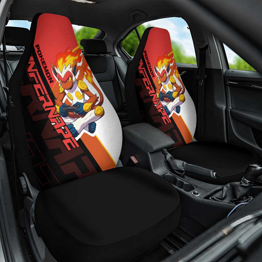 Infernape Poké Car Seat Cover Bold Retro Anime Style
