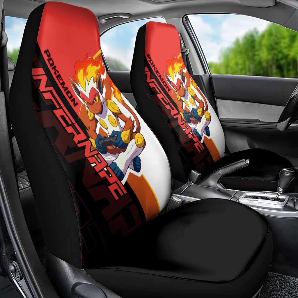 Infernape Poké Car Seat Cover Bold Retro Anime Style