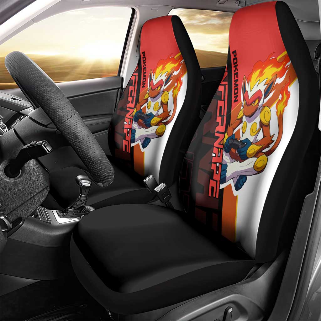 Infernape Poké Car Seat Cover Bold Retro Anime Style