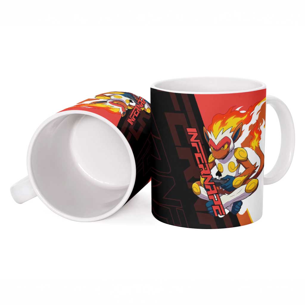 Infernape Poké Ceramic Mug Bold Retro Anime Style