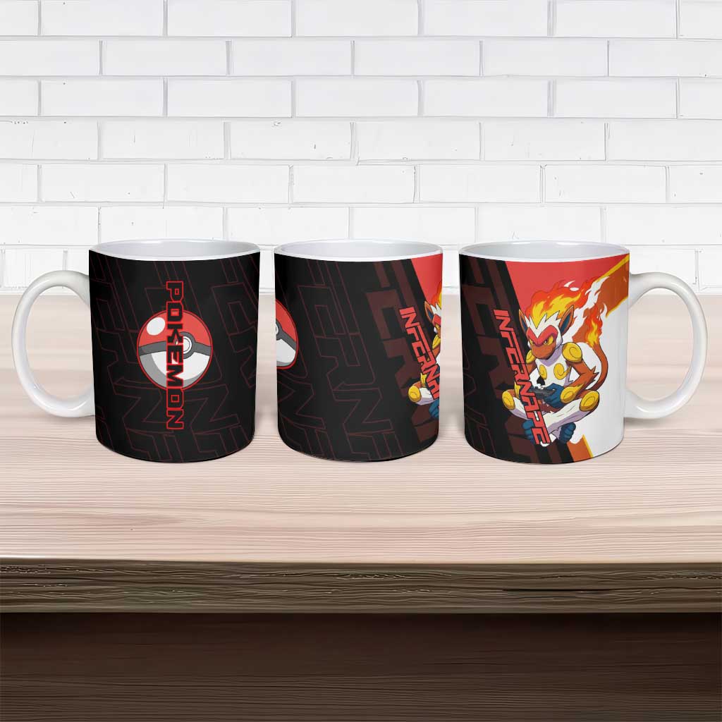 Infernape Poké Ceramic Mug Bold Retro Anime Style