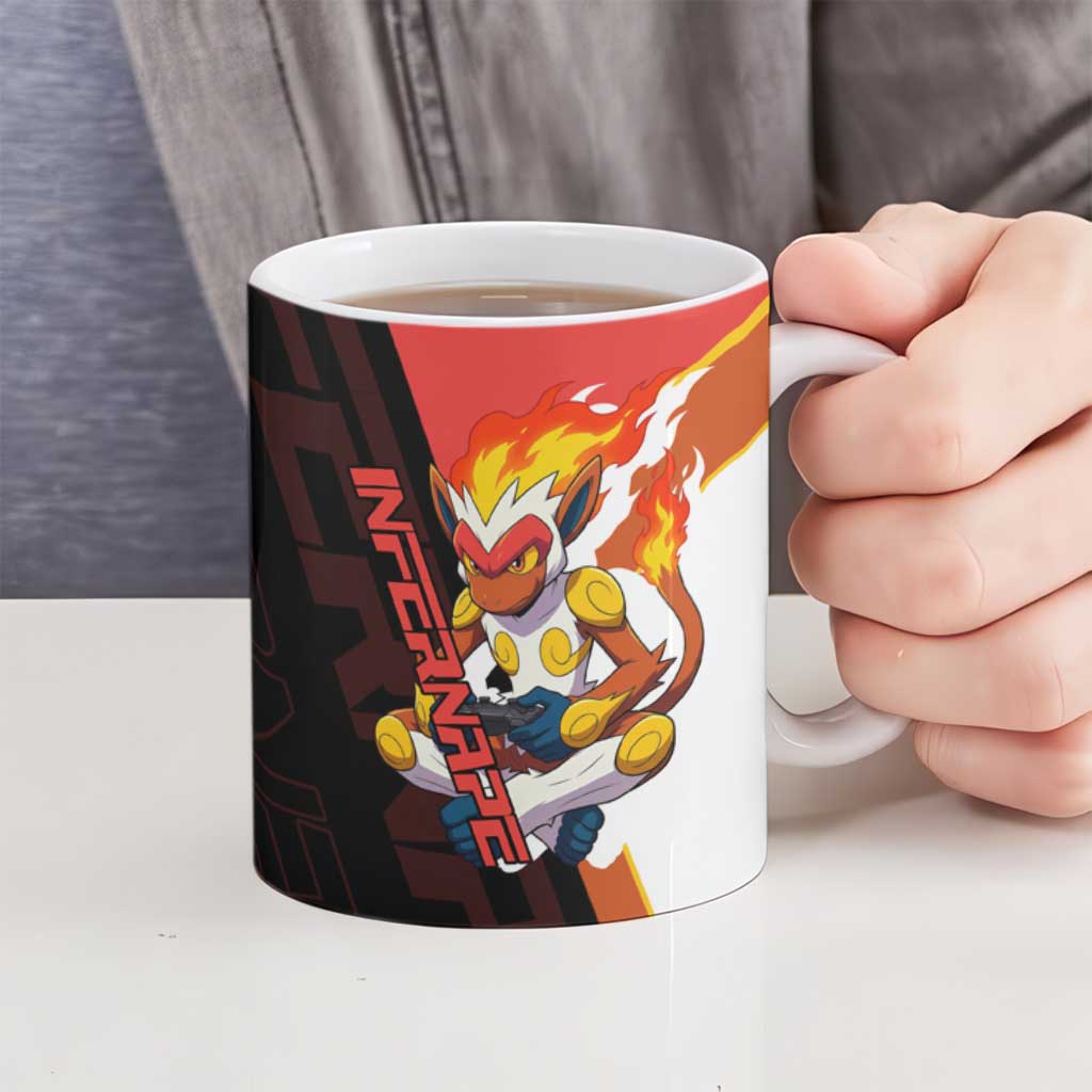 Infernape Poké Ceramic Mug Bold Retro Anime Style