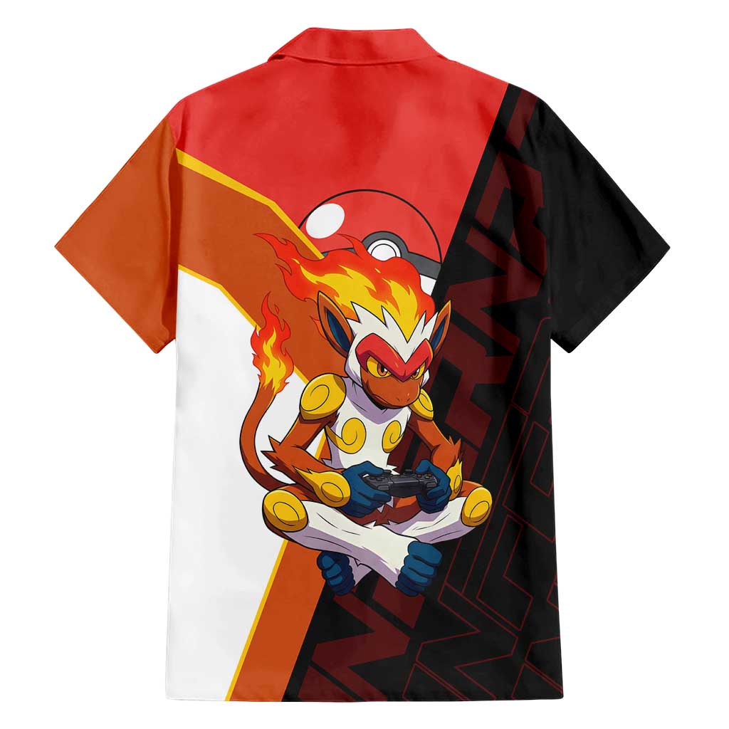 Infernape Poké Family Matching Tank Maxi Dress and Hawaiian Shirt Bold Retro Anime Style
