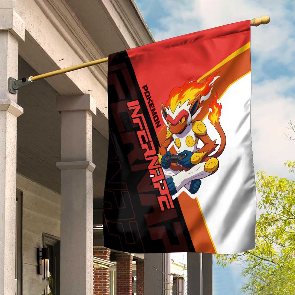 Infernape Poké Garden Flag Bold Retro Anime Style