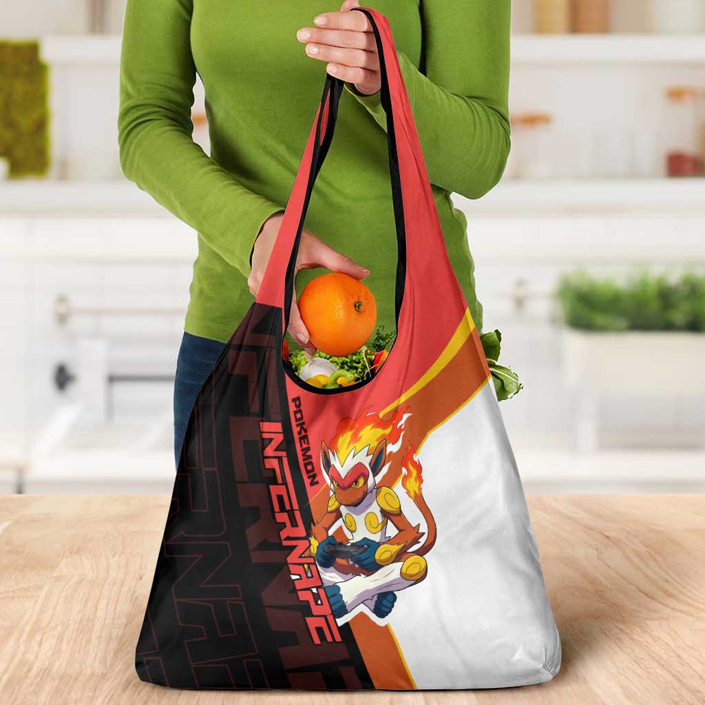 Infernape Poké Grocery Bag Bold Retro Anime Style