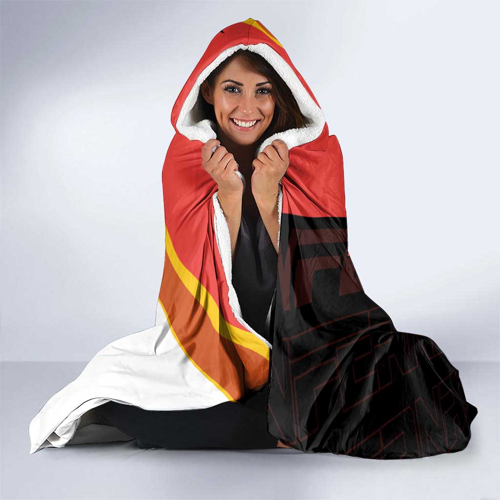 Infernape Poké Hooded Blanket Bold Retro Anime Style